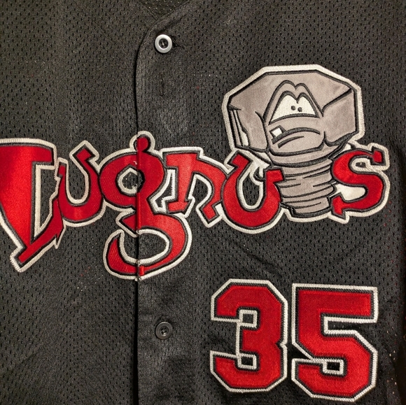 Rawlings Lugnuts Black and Red Baseball Jersey Size Xxl Pre-owned - Picture 5 of 12